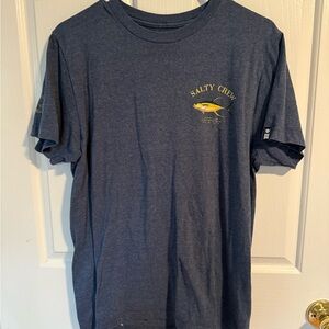 Salty Crew Navy Tee with Yellow Logo